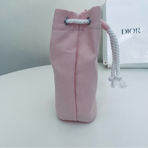 DIOR Beaute CD Logo Cosmetic Makeup Pouch (Pink) - Picture 4 of 9